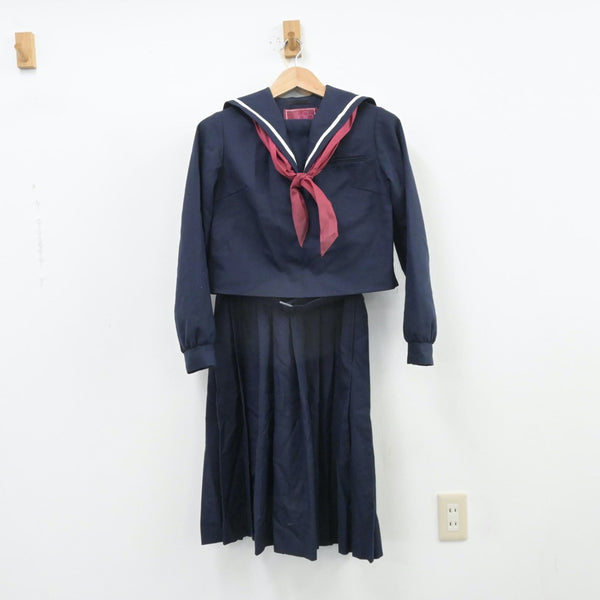 中古制服】福岡県 福岡教育大学附属福岡中学校 女子制服 3点（セーラー服・ジャンパースカート）sf013126【リサイクル学生服】 | 中古制服 通販パレイド