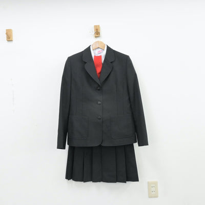 【中古】群馬県 太田東高等学校 女子制服 5点（ブレザー・シャツ・ベスト・スカート）sf013134