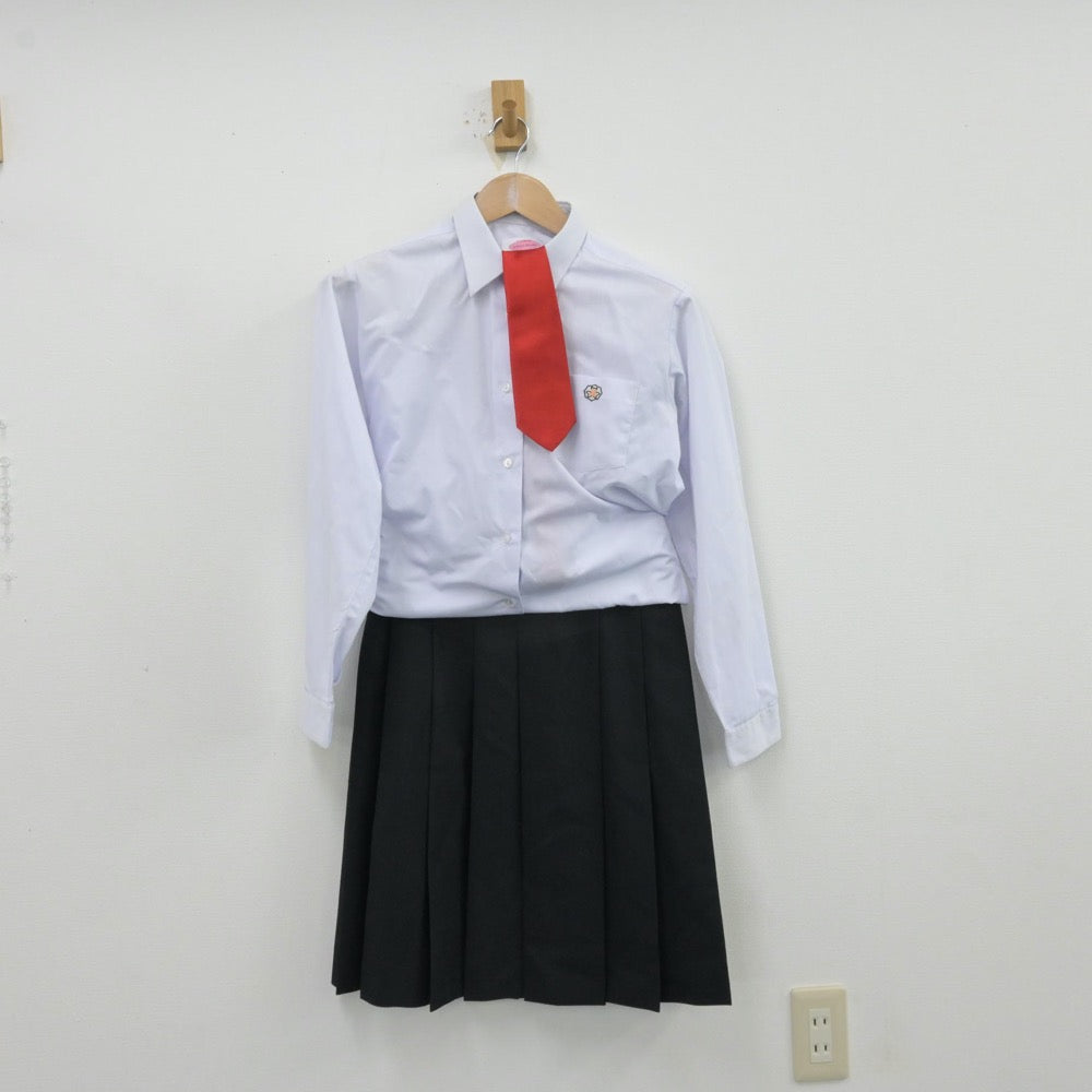 【中古】群馬県 太田東高等学校 女子制服 5点（ブレザー・シャツ・ベスト・スカート）sf013134