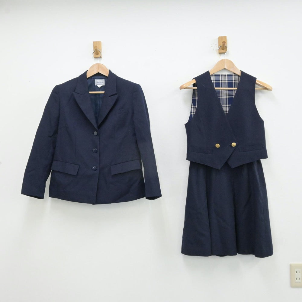 【中古】埼玉県 所沢北高等学校 女子制服 6点（ブレザー・ベスト・スカート）sf013136