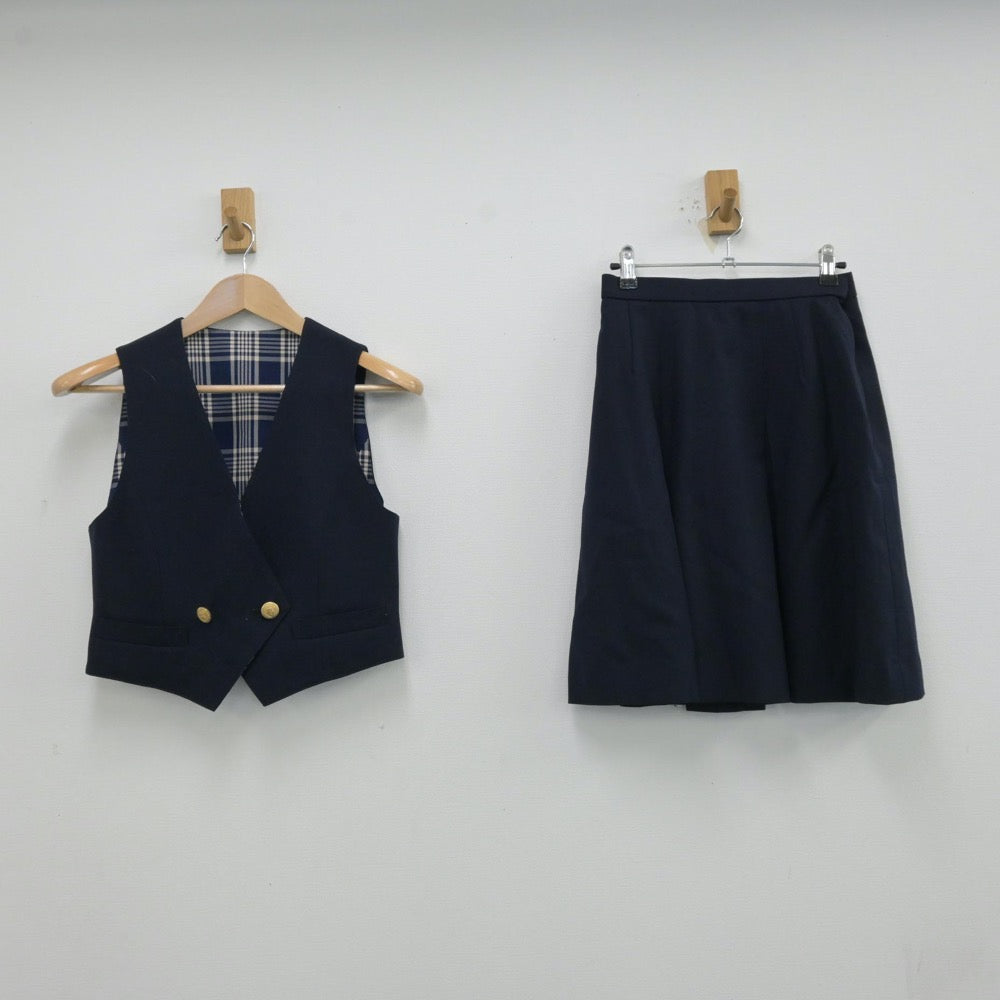 【中古】埼玉県 所沢北高等学校 女子制服 6点（ブレザー・ベスト・スカート）sf013136