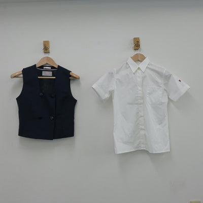 【中古】埼玉県 山村学園高等学校 女子制服 4点（ベスト・シャツ・スカート）sf013140