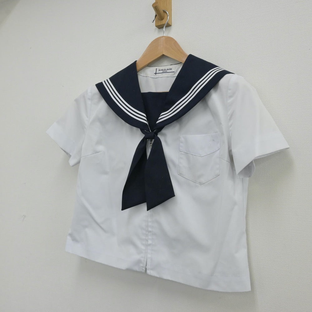 【中古】北海道 北海道旭川商業高等学校 女子制服 2点（セーラー服）sf013152