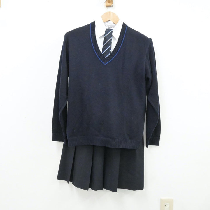 【中古制服】北海道 北海道旭川永嶺高等学校 女子制服 5点（ブレザー・ニット・シャツ・スカート）sf013155【リサイクル学生服】 | 中古制服 通販パレイド