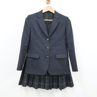 【中古】東京都 東京都立芝商業高等学校 女子制服 5点（ブレザー・ベスト・スカート）sf013156