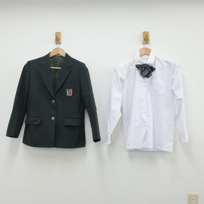 【中古】埼玉県 埼玉県熊谷市立富士見中学校 女子制服 3点（ブレザー・シャツ・スカート）sf013157