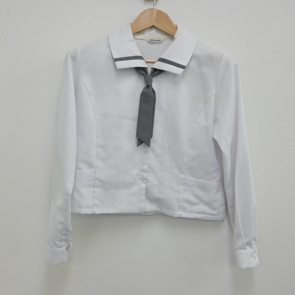 【中古】広島県 広島県立福山誠之館高等学校 女子制服 3点（シャツ・スカート）sf013162