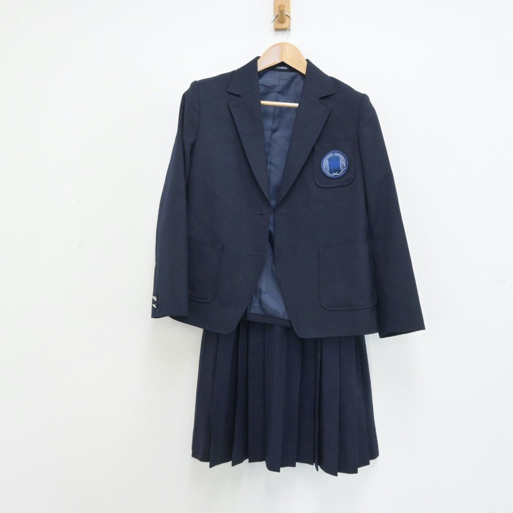 【中古】北海道 遺愛女子高等学校 女子制服 2点（ブレザー・スカート）sf013178