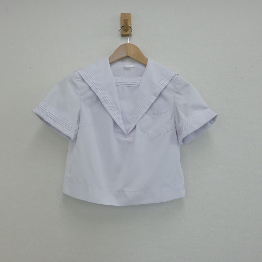 【中古】北海道 遺愛女子高等学校 女子制服 2点（セーラー服・スカート）sf013179