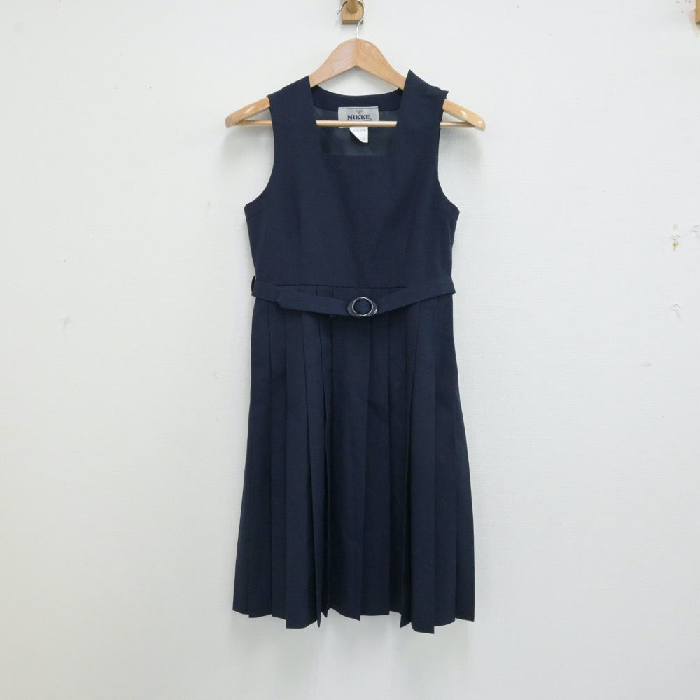 【中古】千葉県 市川市立第六中学校 女子制服 1点（ジャンパースカート）sf013183