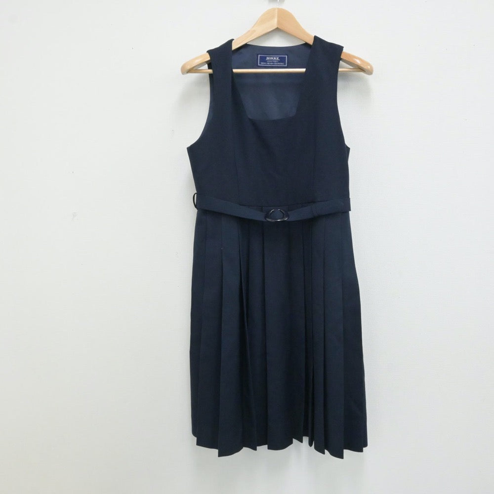 【中古】埼玉県 越谷市立中央中学校 女子制服 2点（セーラー服・ジャンパースカート）sf013205