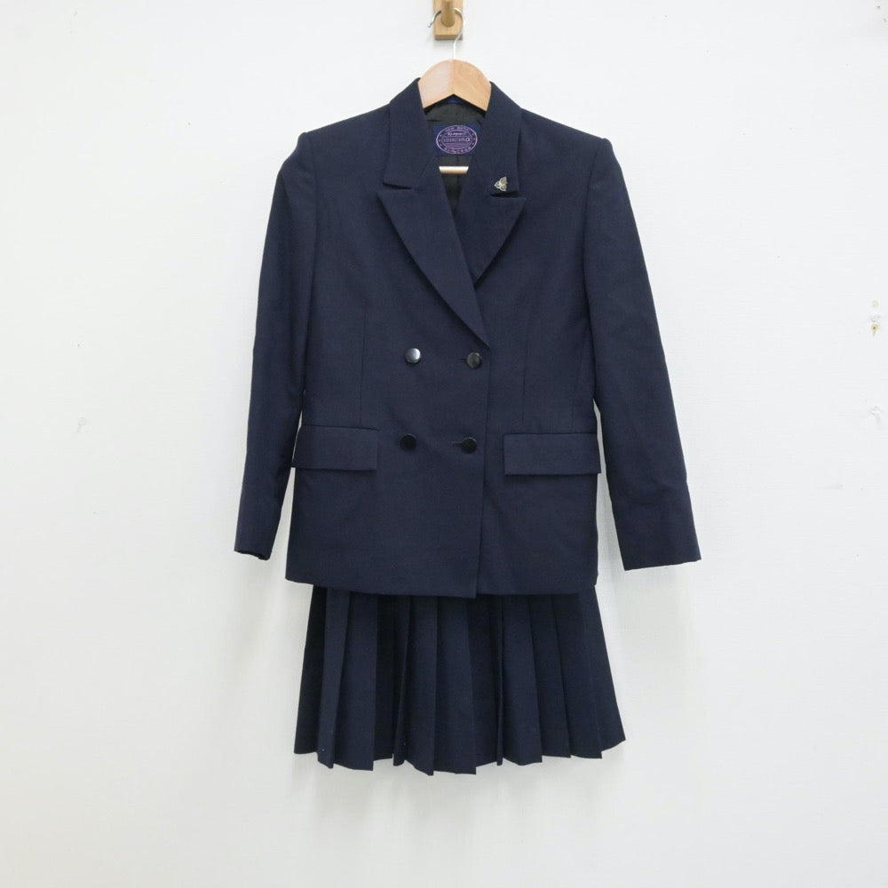 【中古】神奈川県 神奈川県立横浜緑ヶ丘高等学校 女子制服 3点（ブレザー・スカート）sf013206