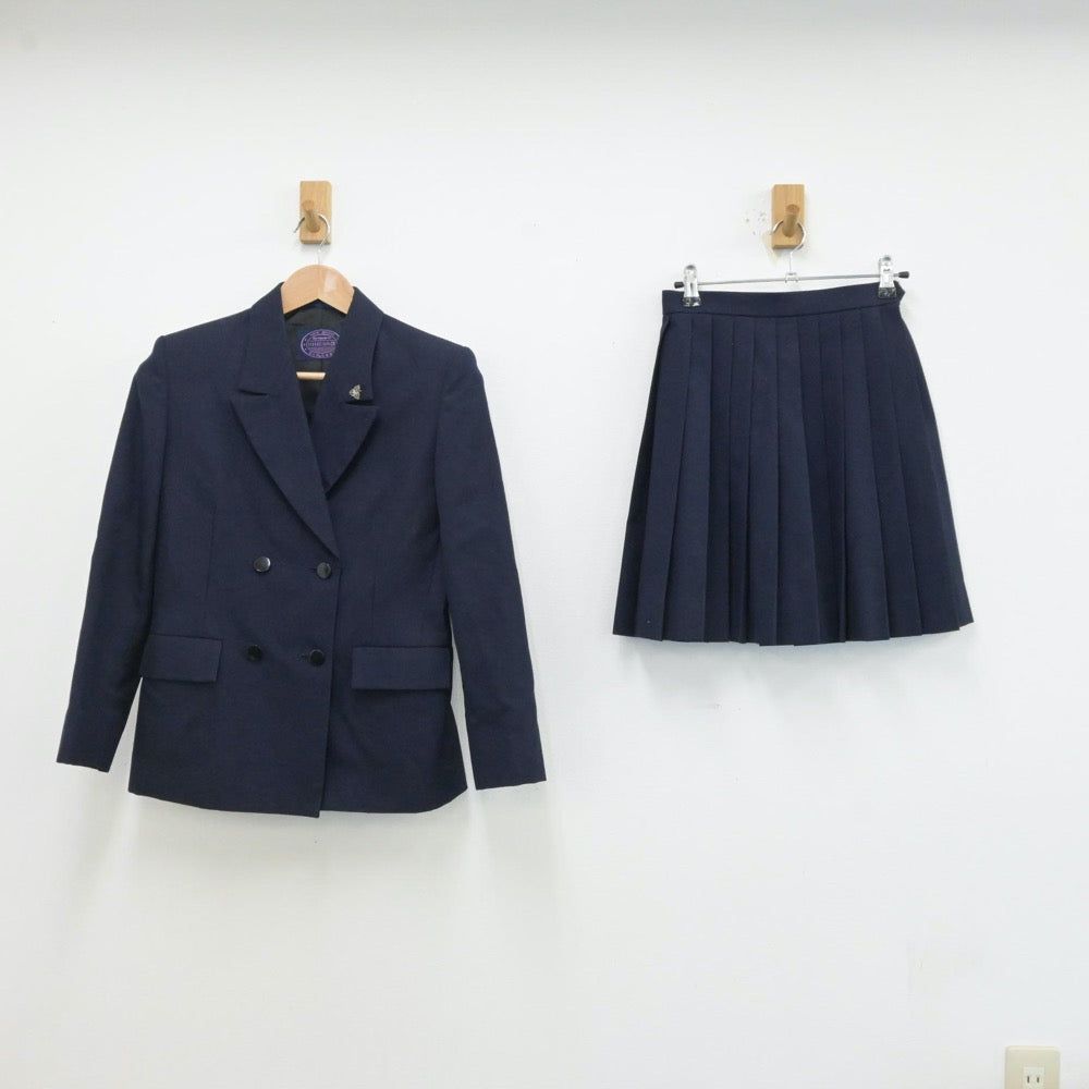 【中古】神奈川県 神奈川県立横浜緑ヶ丘高等学校 女子制服 3点（ブレザー・スカート）sf013206