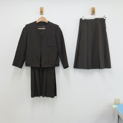 【中古】三重県 県立四日市商業高等学校 女子制服 3点（ブレザー・ジャンパースカート・スカート）sf013214