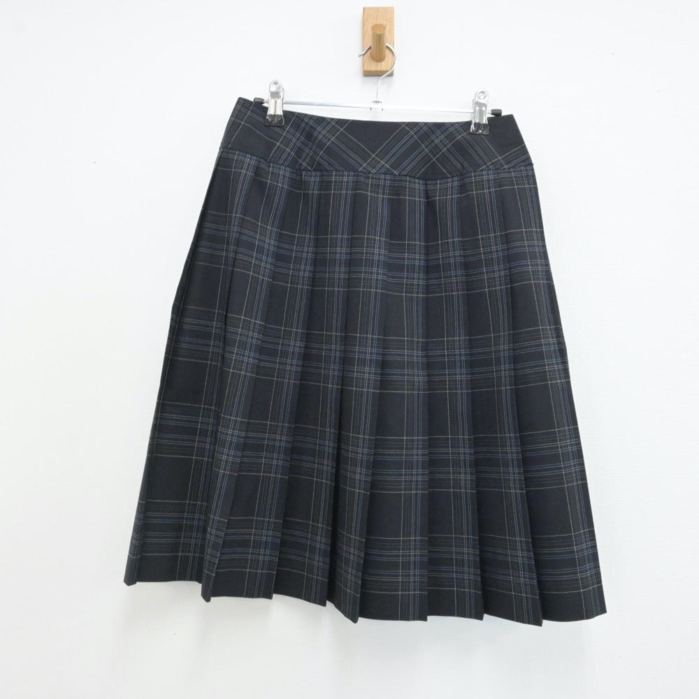 【中古】愛媛県 聖カタリナ学園高等学校 女子制服 5点（セーラー服・ニットベスト・スカート）sf013222