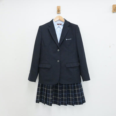 【中古】愛媛県 聖カタリナ学園高等学校 女子制服 4点（ブレザー・シャツ・スカート）sf013223