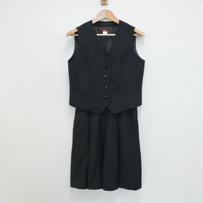 【中古】群馬県 群馬県桐生市立商業高等学校 女子制服 4点（シャツ・ベスト・スカート）sf013228