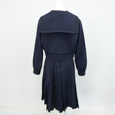 【中古】兵庫県 神戸山手女子高等学校 女子制服 3点（セーラー服・ニット・スカート）sf013234