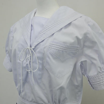 【中古】兵庫県 神戸山手女子高等学校 女子制服 2点（セーラー服・スカート）sf013235