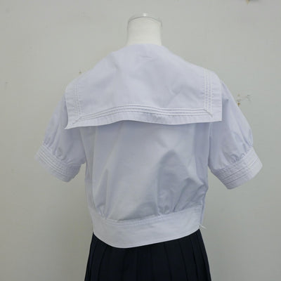 【中古】兵庫県 神戸山手女子高等学校 女子制服 2点（セーラー服・スカート）sf013235