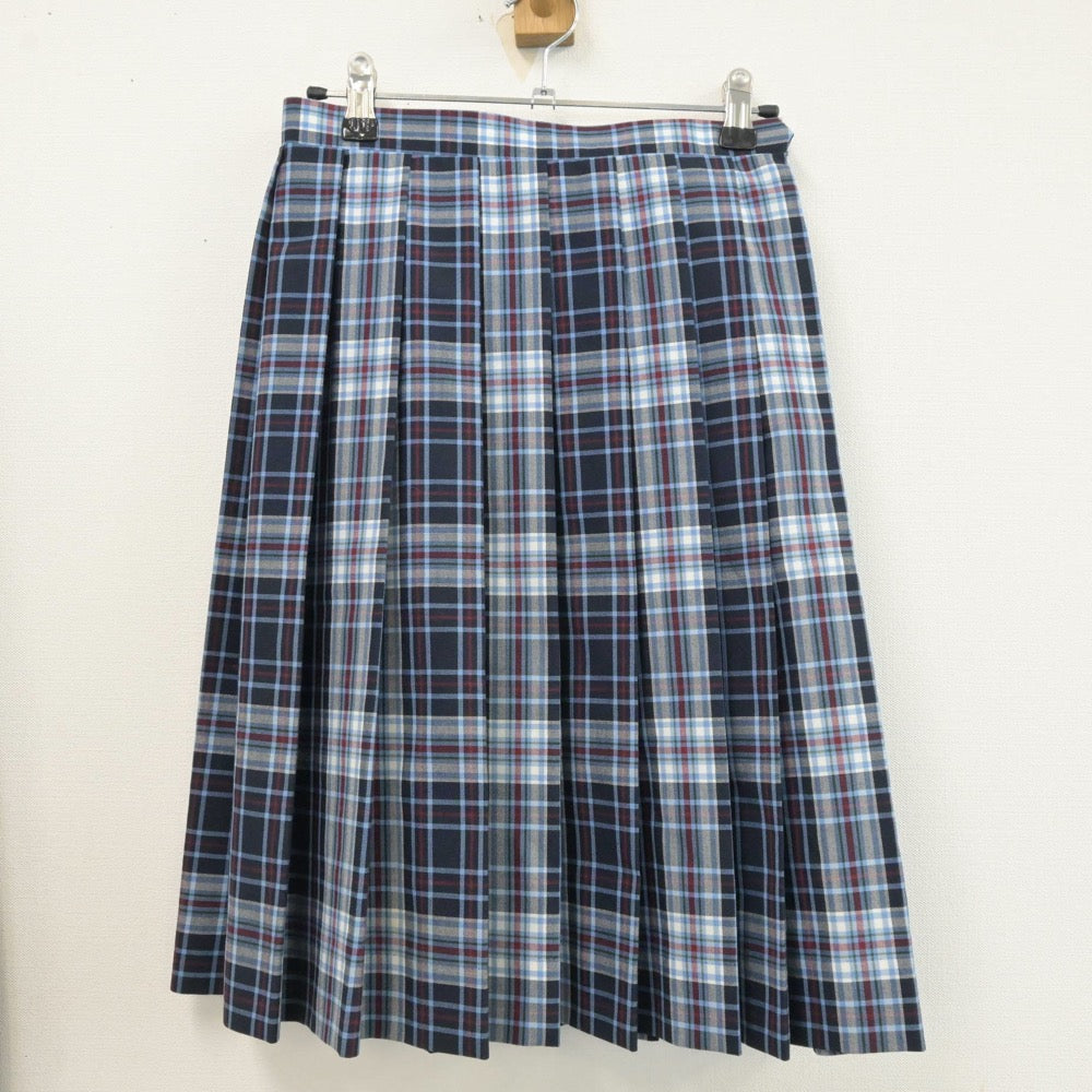 【中古】東京都 立正大学付属 立正高等学校 女子制服 3点（ニット・スカート）sf013245