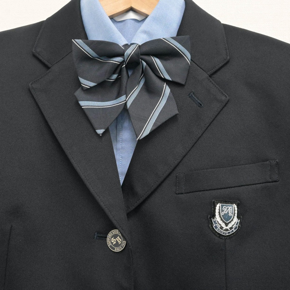 【中古】北海道 札幌新陽高等学校 女子制服 4点（ブレザー・シャツ・スカート）sf013246