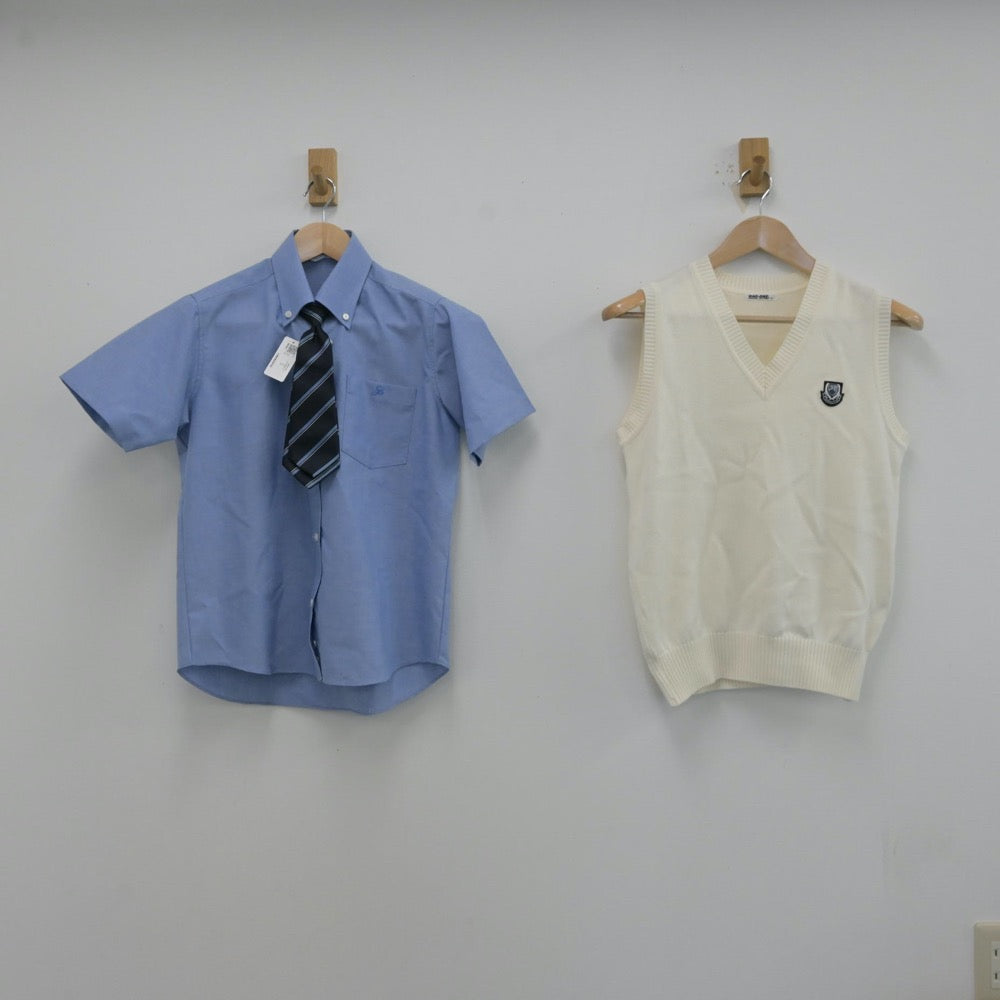 【中古】北海道 札幌新陽高等学校 女子制服 3点（シャツ・シャツ・ニットベスト）sf013247