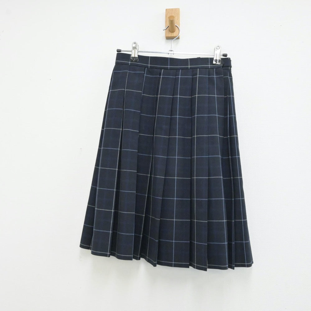 【中古】神奈川県 横浜女学院中学高等学校 女子制服 5点（シャツ・ニットベスト・スカート）sf013262