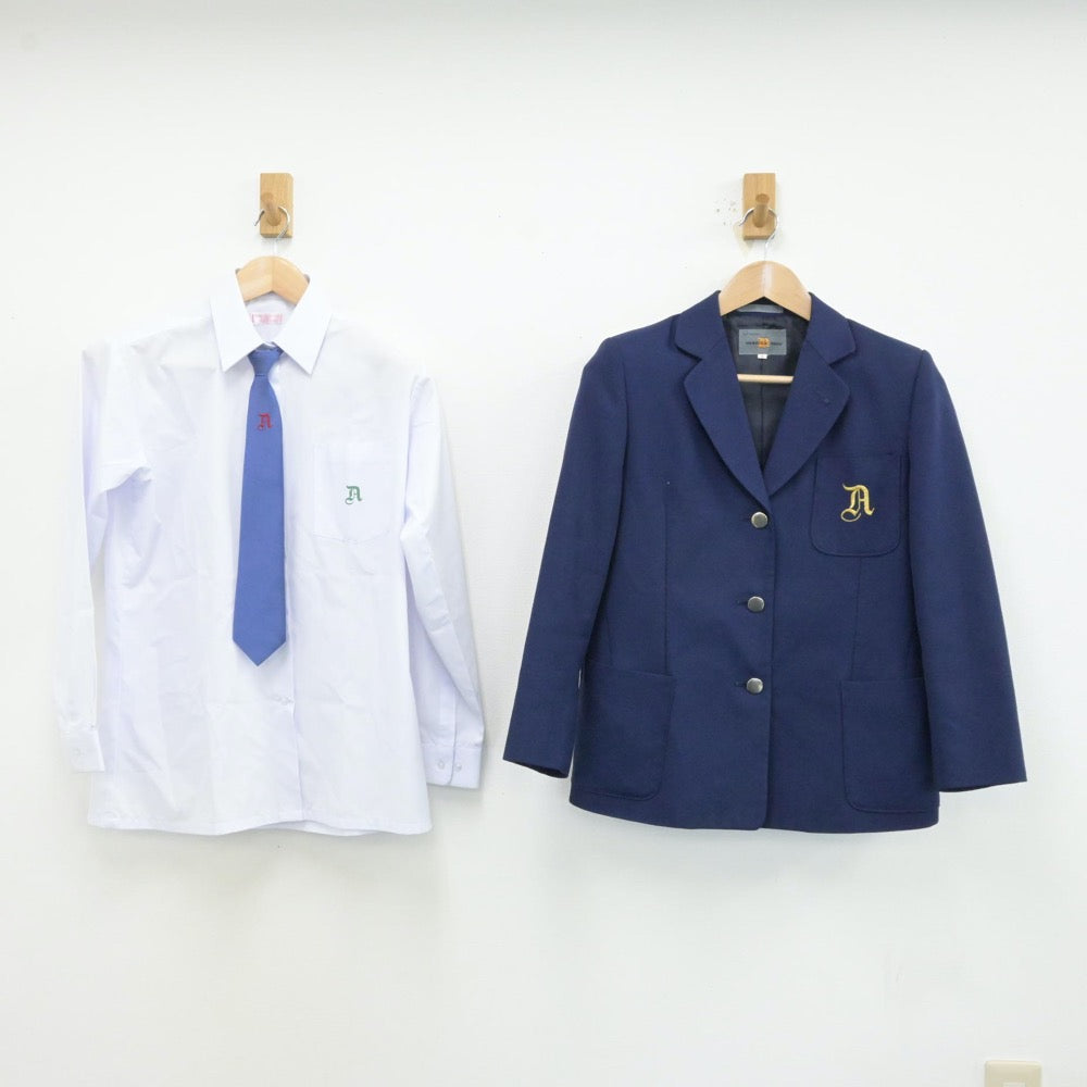 【中古】埼玉県 川口市立青木中学校 女子制服 4点（ブレザー・シャツ・スカート）sf013264