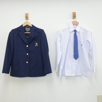 【中古】埼玉県 青木中学校 女子制服 4点（ブレザー・シャツ・スカート）sf013266