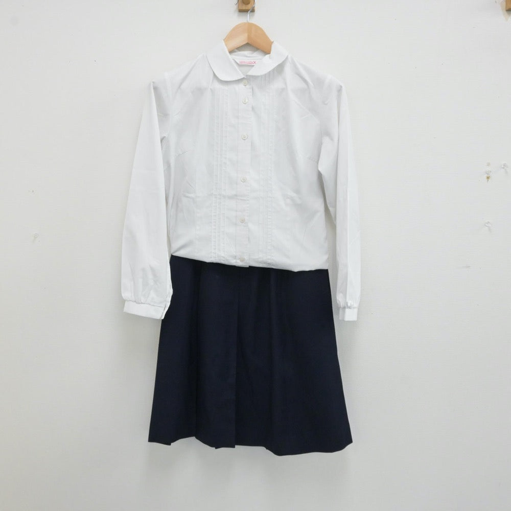 【中古】群馬県 前橋女子高等学校 女子制服 3点（シャツ・スカート）sf013271