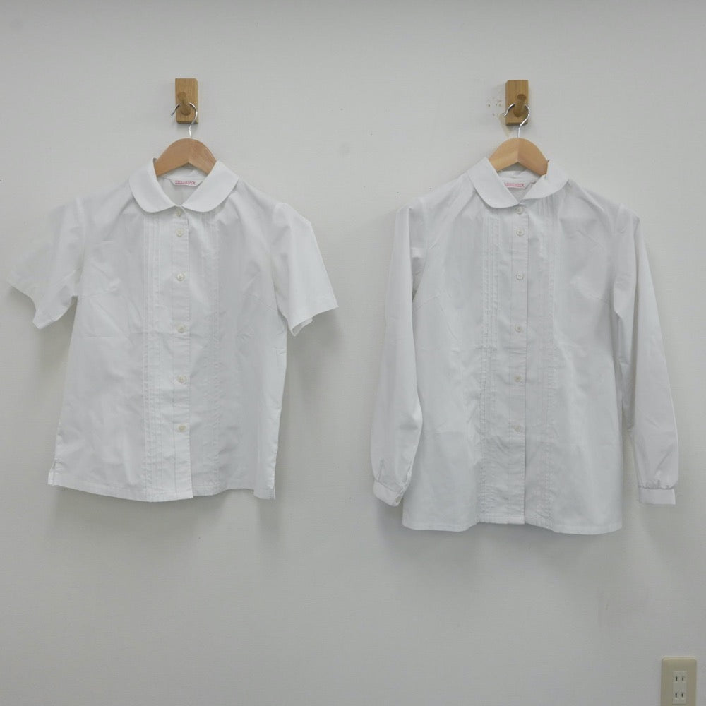 【中古】群馬県 前橋女子高等学校 女子制服 3点（シャツ・スカート）sf013271