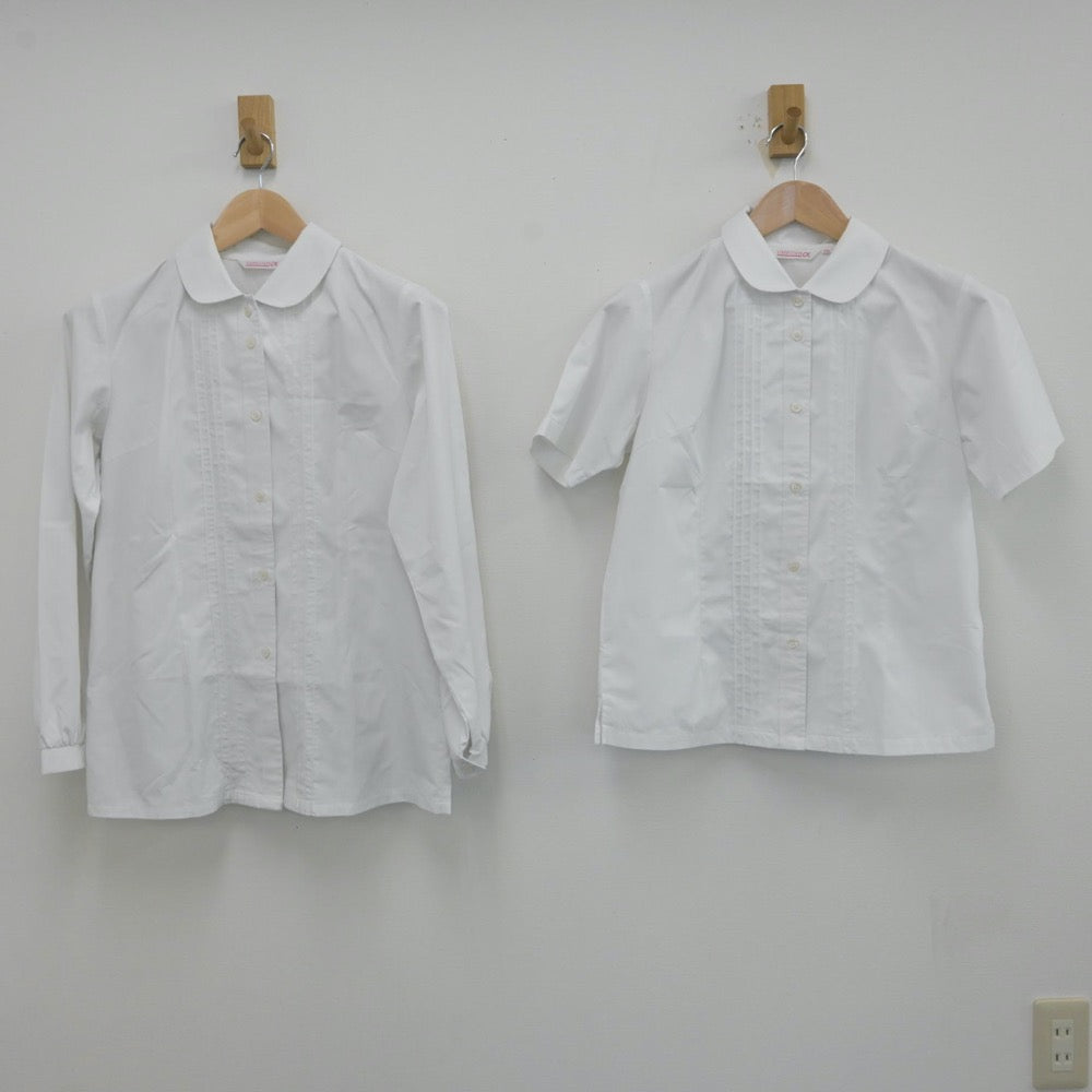 【中古】群馬県 前橋女子高等学校 女子制服 3点（シャツ・スカート）sf013272