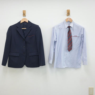 【中古】広島県 福山誠之館高等学校 女子制服 4点（ブレザー・シャツ・スカート）sf013277