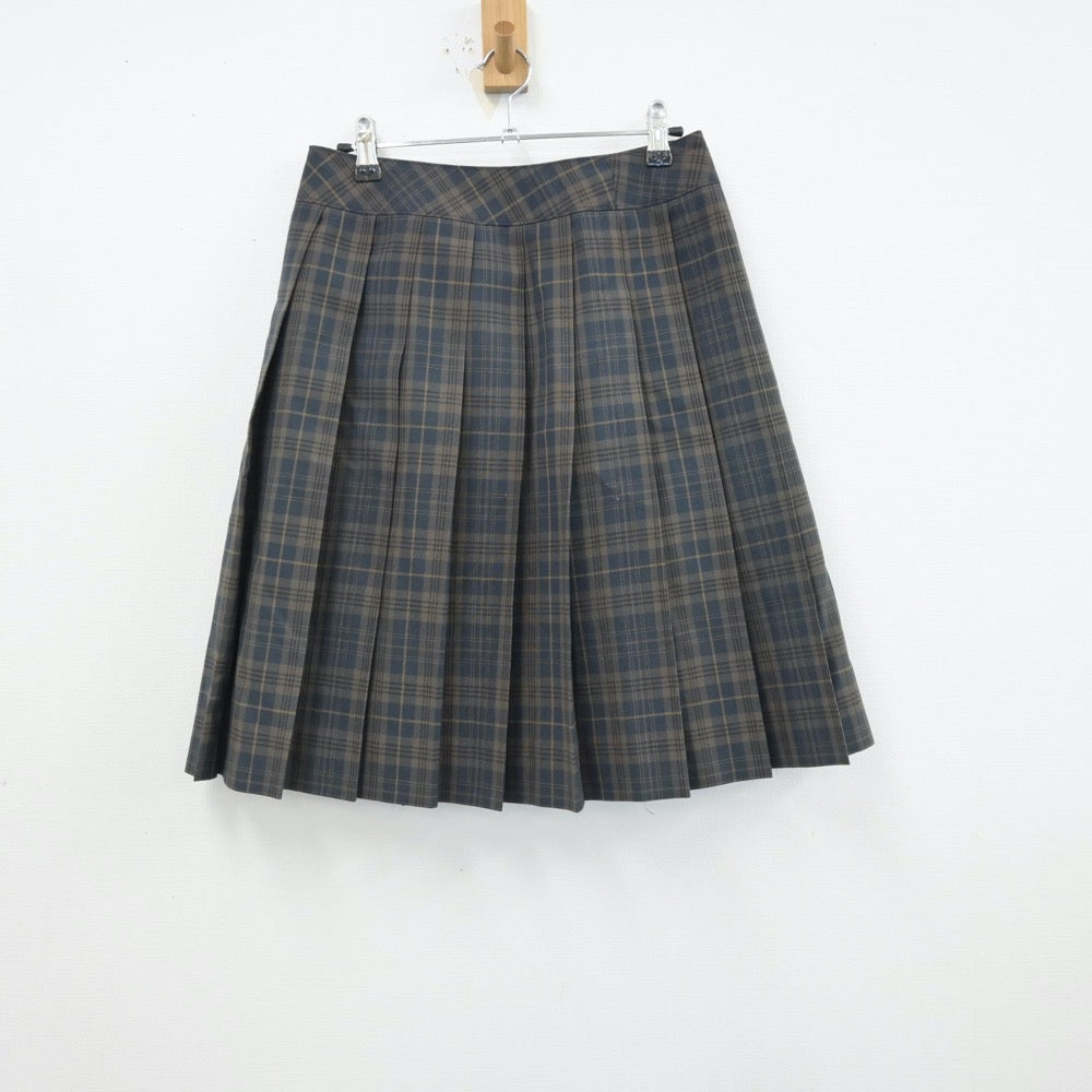 【中古】埼玉県 埼玉県立桶川高等学校 女子制服 4点（ベスト・ニットベスト・スカート）sf013280