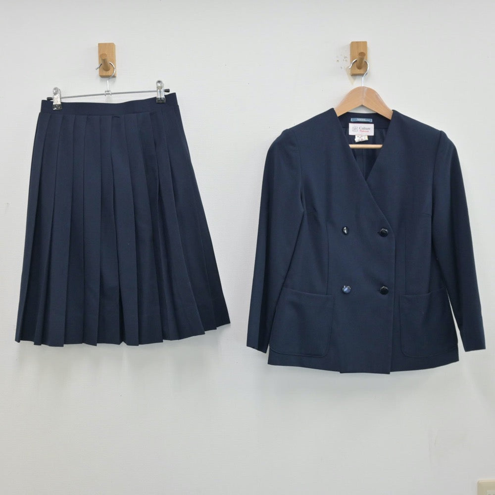 【中古】埼玉県 上尾市立西中学校 女子制服 2点（ブレザー・スカート）sf013281