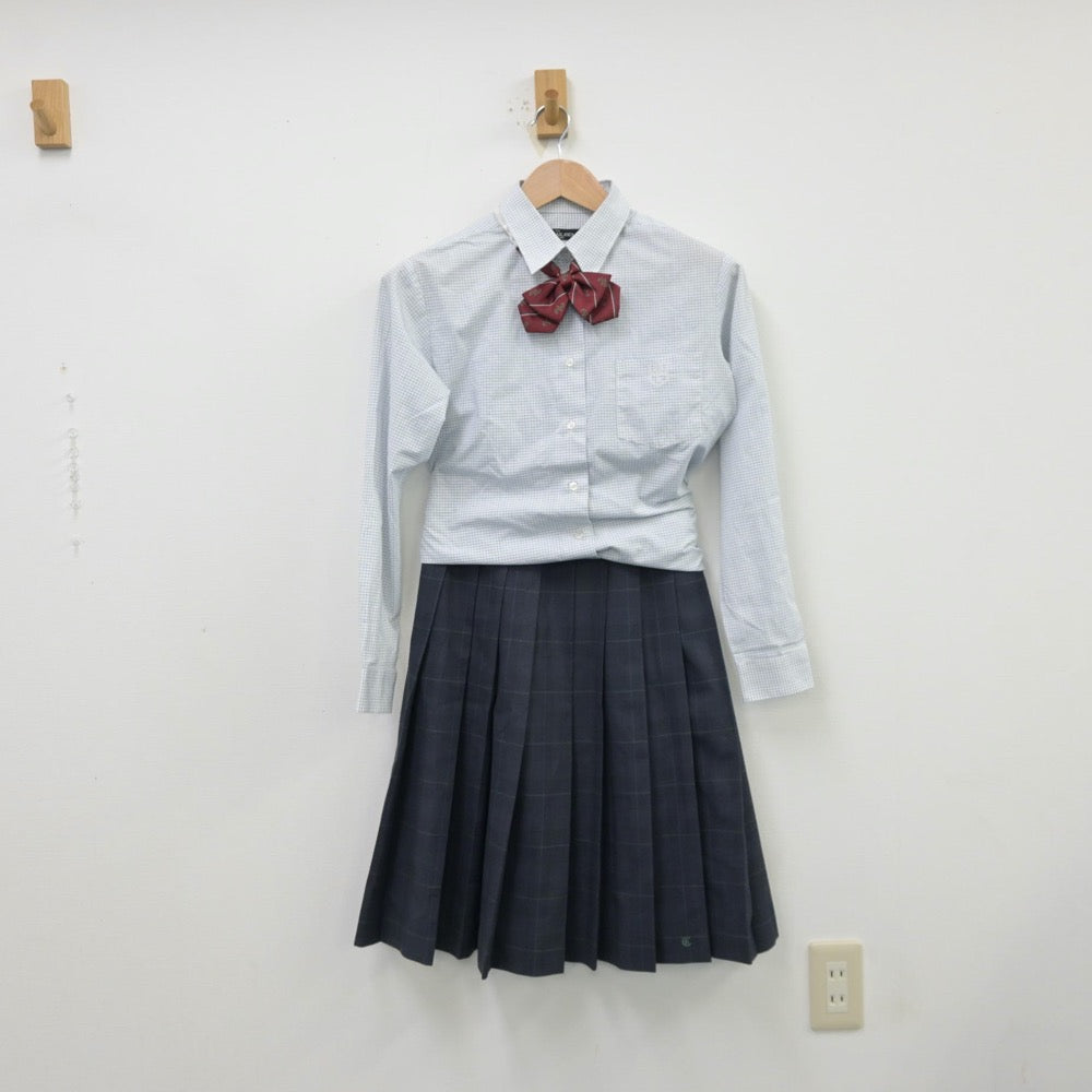 【中古】三重県 津商業高等学校 女子制服 5点（ブレザー・シャツ・スカート）sf013287