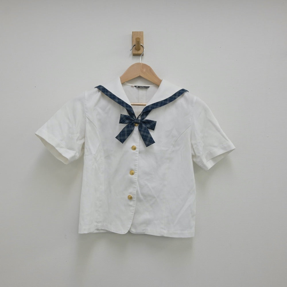 【中古】三重県 津商業高等学校 女子制服 3点（セーラー服・スカート）sf013289