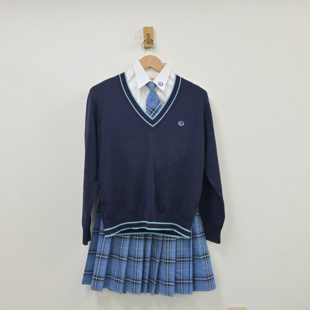 中古制服】愛媛県 帝京第五高等学校 女子制服 5点（ブレザー・シャツ・ニット・スカート）sf013300【リサイクル学生服】 | 中古制服通販パレイド