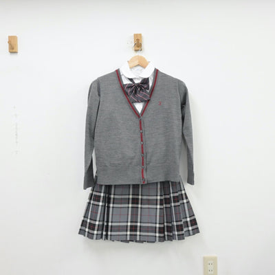 【中古】東京都 富士見丘高等学校 女子制服 6点（ブレザー・シャツ・シャツ・ニット・スカート）sf013311