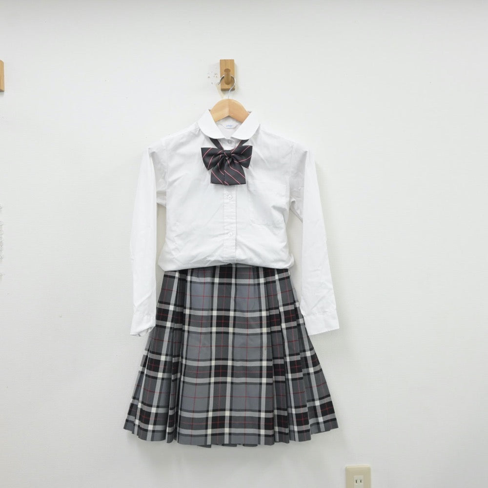 【中古】東京都 富士見丘高等学校 女子制服 6点（ブレザー・シャツ・シャツ・ニット・スカート）sf013311