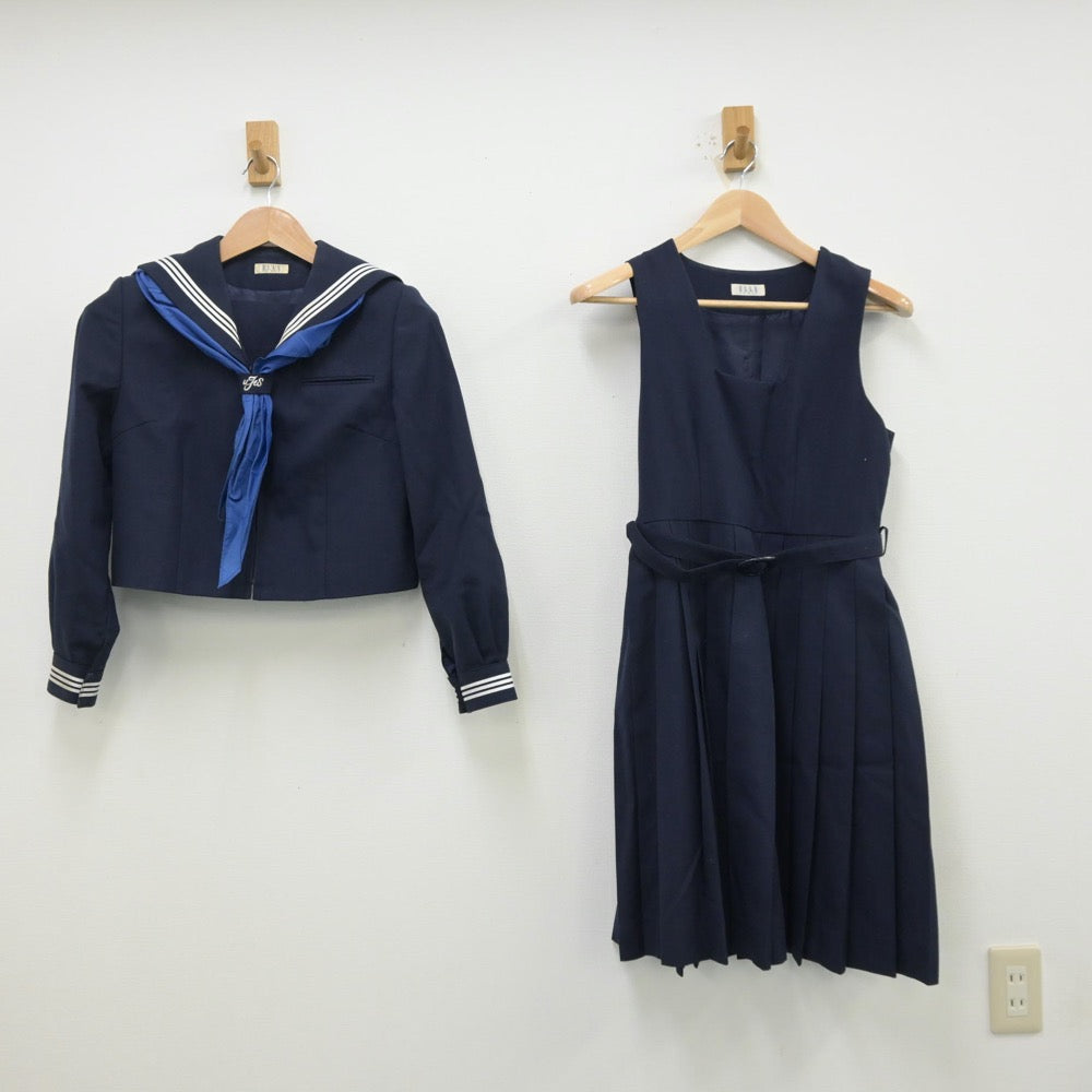 中古制服】東京都 牛込第一中学校 女子制服 3点（セーラー服・ジャンパースカート）sf013324【リサイクル学生服】 | 中古制服通販パレイド