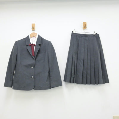 【中古】愛知県 半田農業高等学校 女子制服 6点（ブレザー・シャツ・ベスト・スカート）sf013325