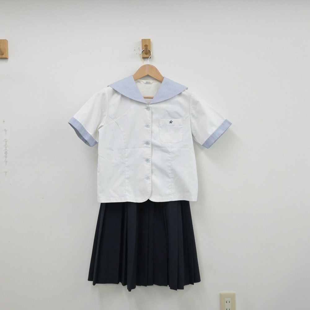 【中古】熊本県 尚絅高等学校 女子制服 3点（シャツ・スカート）sf013329