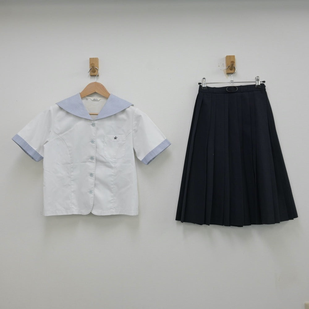 【中古】熊本県 尚絅高等学校 女子制服 3点（シャツ・スカート）sf013329