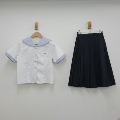 【中古】熊本県 尚絅高等学校 女子制服 3点（シャツ・スカート）sf013329