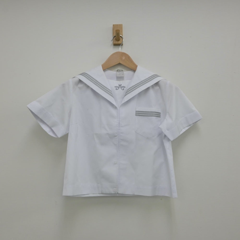 【中古】兵庫県 豊岡北中学校 女子制服 2点（セーラー服・スカート）sf013332