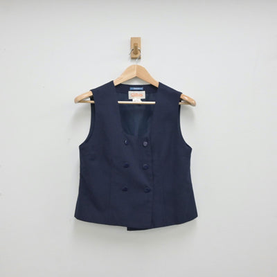 【中古】埼玉県 春里中学校 女子制服 2点（ベスト・スカート）sf013338