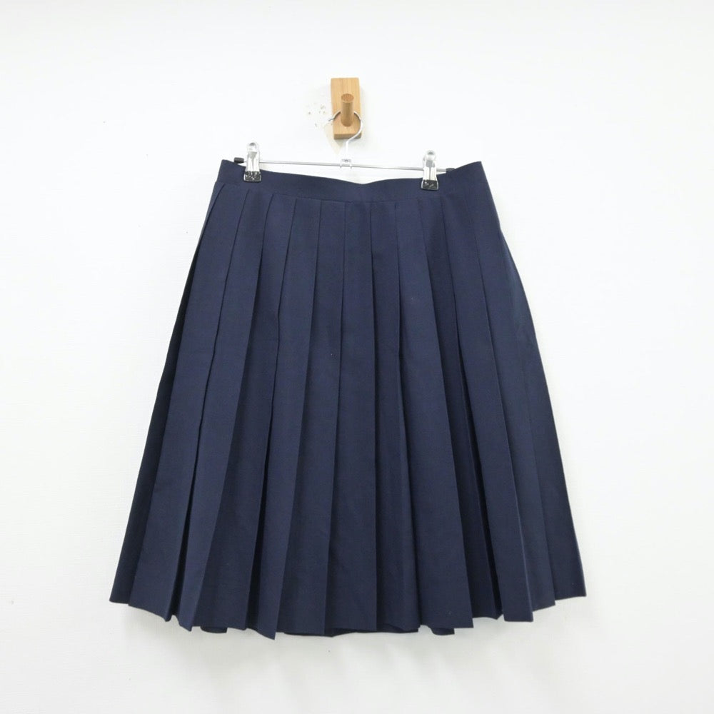 【中古】埼玉県 春里中学校 女子制服 2点（ベスト・スカート）sf013338