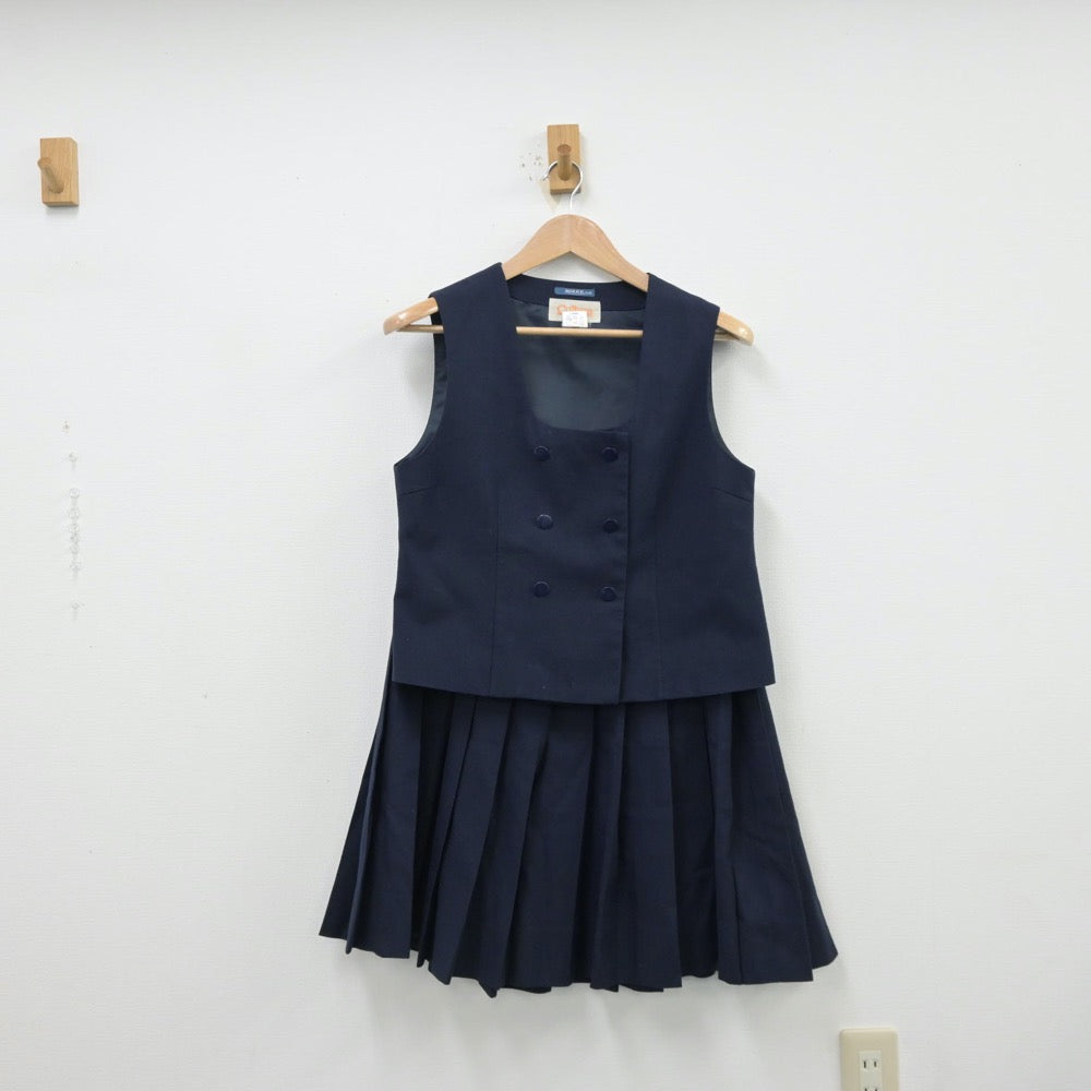 【中古】埼玉県 春里中学校 女子制服 3点（ブレザー・ベスト・スカート）sf013341